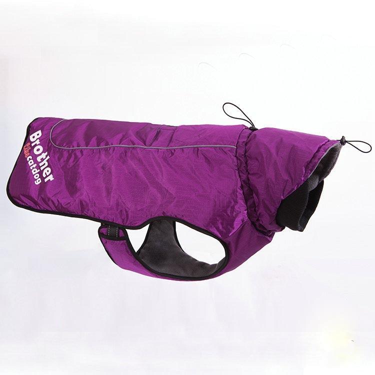 Fashionable Waterproof And Reflective Nylon Pet Raincoat-1